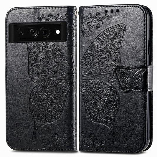Butterfly Love Flower Embossed Leather Phone Case, For Google Pixel 7 Pro 5G, For Google Pixel 7 5G, For OnePlus Nord CE 2 5G, For Sony Xperia Ace III