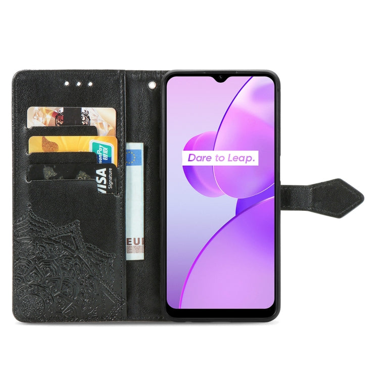 Mandala Flower Embossed Leather Phone Case, For OPPO Realme C31, For OPPO Realme GT2 Pro, For vivo Y55 5G