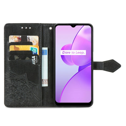 Mandala Flower Embossed Leather Phone Case, For OPPO Realme C31, For OPPO Realme GT2 Pro, For vivo Y55 5G