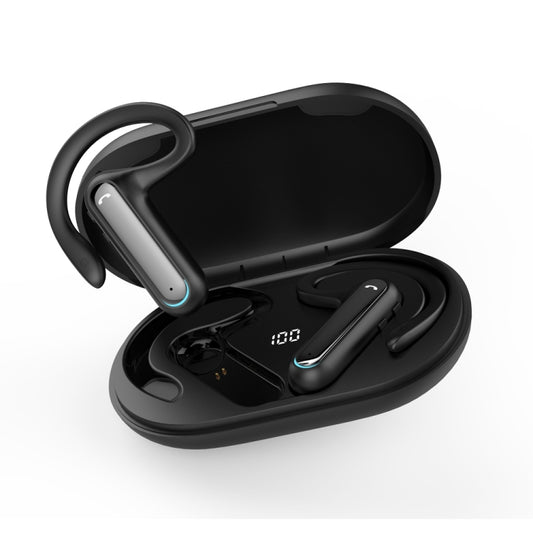 FW5 Non-in-Ear BT5.2 Wireless Sport Bone Conduction TWS Earphones Support Voice Assistant, FW5 Black