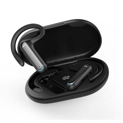 FW5 Non-in-Ear BT5.2 Wireless Sport Bone Conduction TWS Earphones Support Voice Assistant, FW5 Black