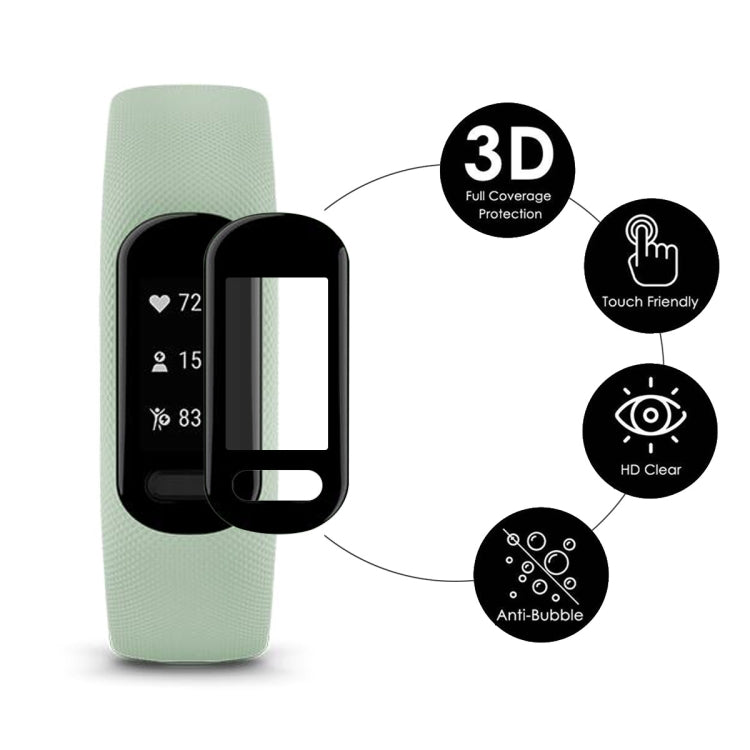 For Garmin Smart 5 ENKAY 3D Full Coverage Soft PC Edge + PMMA HD Screen Watch Film, For Garmin Smart 5 (1 PC), For Garmin Smart 5 (2 PCS), For Garmin Smart 5 (5 PCS), For Garmin Smart 5 (10 PCS)
