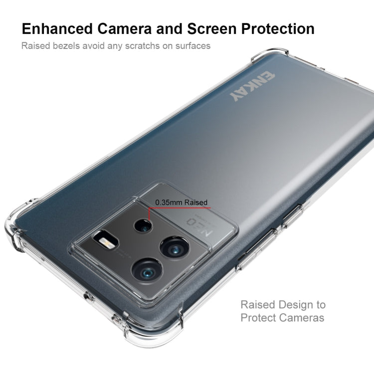 For vivo iQOO Neo6 5G ENKAY Clear TPU Shockproof Phone Case, For vivo iQOO Neo6 5G