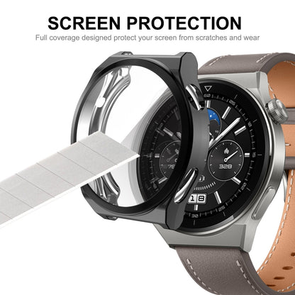 ENKAY Coque souple en TPU électroplaqué avec protection d'écran, pour Huawei Watch GT 3 Pro 46mm, pour Huawei Watch GT 3 Pro 43mm