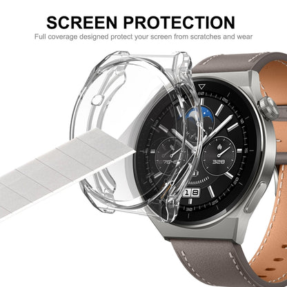 ENKAY Full Coverage Transparent Soft TPU Case with Screen Protection, For Huawei Watch GT 3 Pro 46mm
