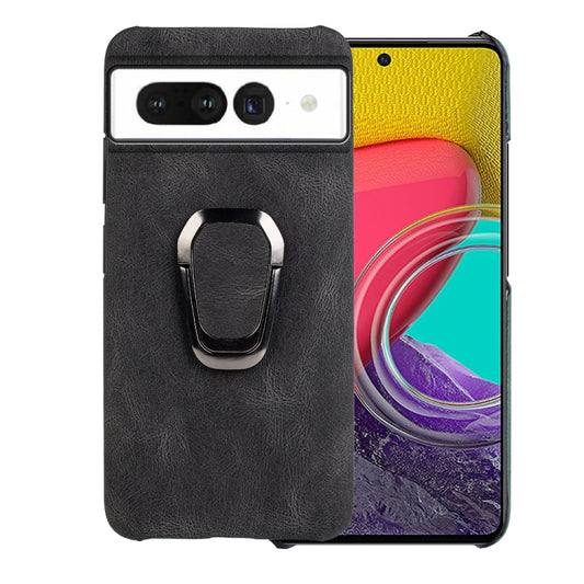 For Google Pixel 7 Ring Holder PU Phone Case, For Google Pixel 7