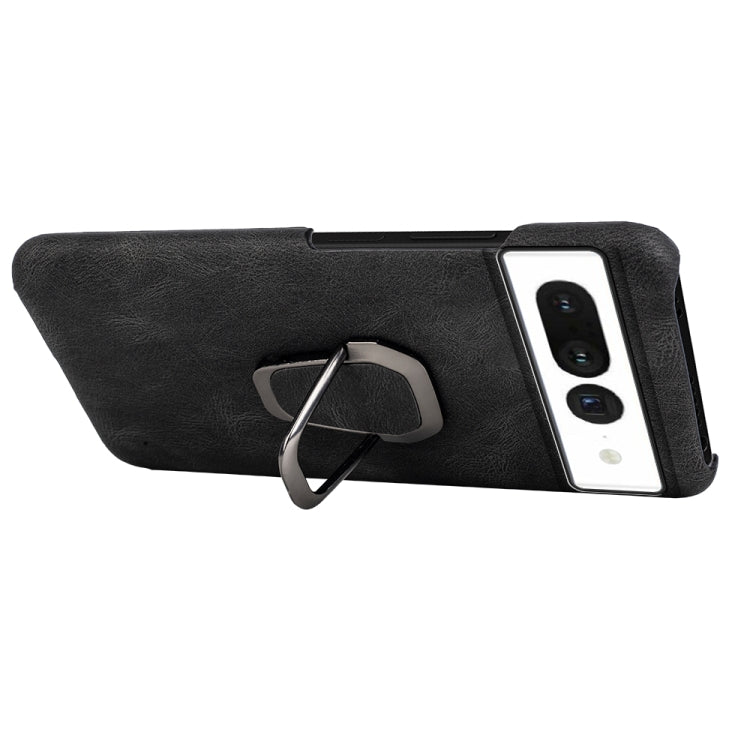 For Google Pixel 7 Ring Holder PU Phone Case, For Google Pixel 7