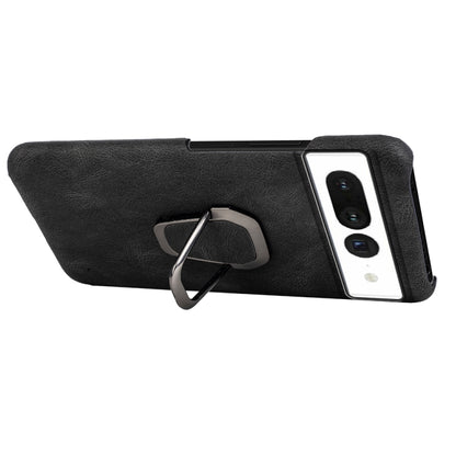 For Google Pixel 7 Ring Holder PU Phone Case, For Google Pixel 7