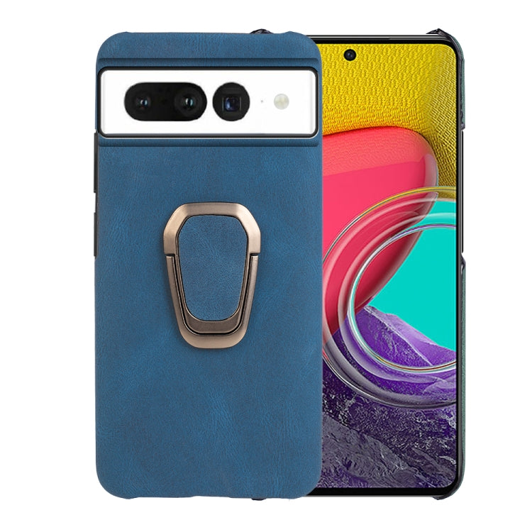 For Google Pixel 7 Ring Holder PU Phone Case, For Google Pixel 7