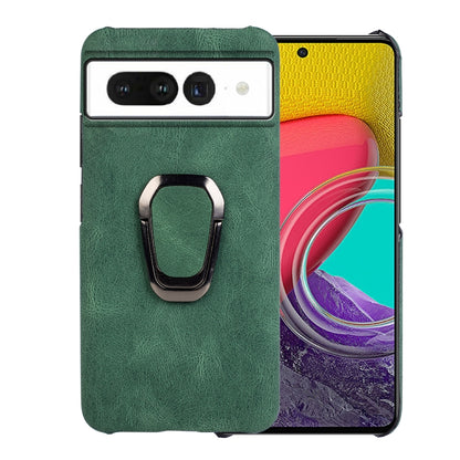 For Google Pixel 7 Ring Holder PU Phone Case, For Google Pixel 7