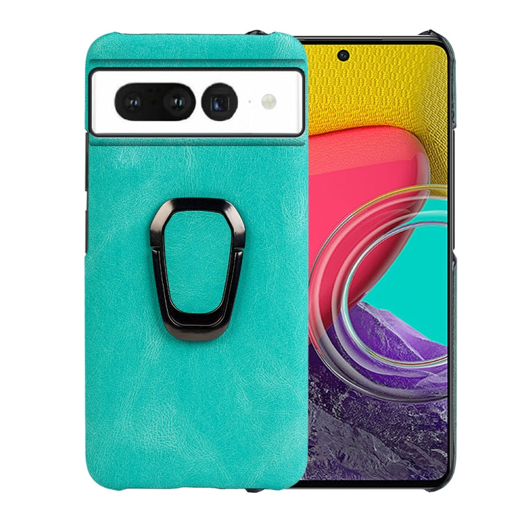 For Google Pixel 7 Ring Holder PU Phone Case, For Google Pixel 7