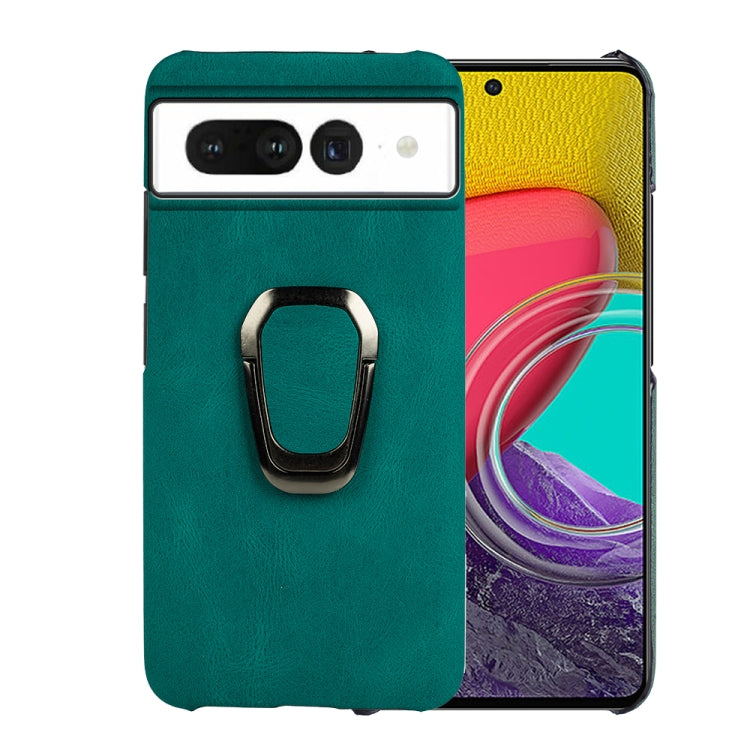 For Google Pixel 7 Ring Holder PU Phone Case, For Google Pixel 7