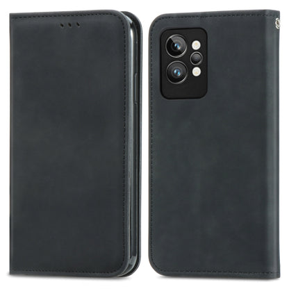 Retro Skin Feel Magnetic Leather Phone Case, For OPPO Realme GT2 Pro, For vivo Y55 5G