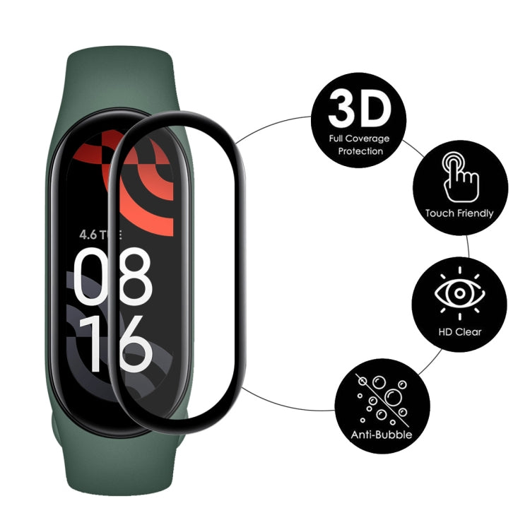 For Xiaomi Mi Band 7 ENKAY 3D Full Coverage Soft PC Edge + PMMA HD Screen Protector Film, 1 PC, 2 PCS, 5 PCS, 10 PCS
