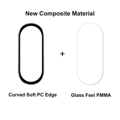For Xiaomi Mi Band 7 ENKAY 3D Full Coverage Soft PC Edge + PMMA HD Screen Protector Film, 1 PC, 2 PCS, 5 PCS, 10 PCS
