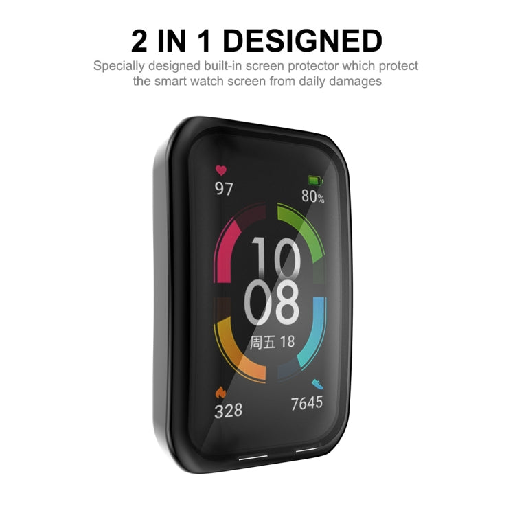 For Huawei Band 7/6 / Honor Band 6 ENKAY Hat-Prince Full Coverage Electroplated Soft TPU Case with Screen Protection