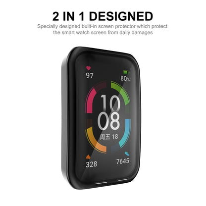 For Huawei Band 7/6 / Honor Band 6 ENKAY Hat-Prince Full Coverage Electroplated Soft TPU Case with Screen Protection