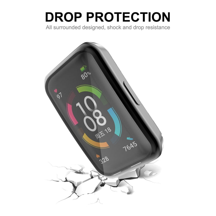 For Huawei Band 7/6 / Honor Band 6 ENKAY Hat-Prince Full Coverage Electroplated Soft TPU Case with Screen Protection