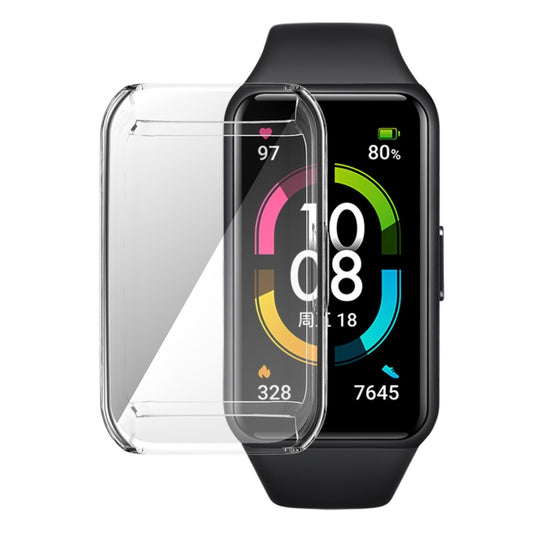 Pour Huawei Band 7/6 / Honor Band 6 ENKAY Hat-Prince Étui en TPU souple transparent à couverture complète avec protection d'écran
