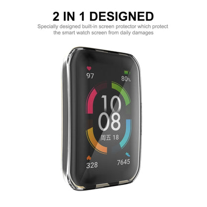 For Huawei Band 7/6 / Honor Band 6 ENKAY Hat-Prince Full Coverage Transparent Soft TPU Case with Screen Protection