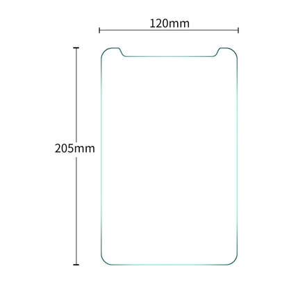 ENKAY 205 x 120mm Universal 8.0 inch 0.3mm Explosion-proof Tempered Glass Film, 8.0 inch (1 PC), 8.0 inch (2 PCS