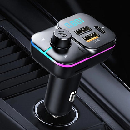 C24 Car Bluetooth MP3 Player Fast Charging FM Transmitter Wireless Handsfree, C24