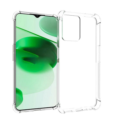 For OPPO Realme C35 JSM Transparent TPU Airbag Shockproof Antiskid Phone Case, For OPPO Realme C35
