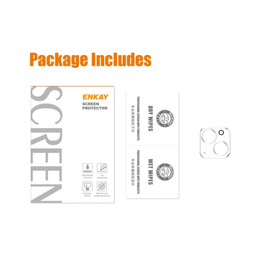 ENKAY Hat-Prince Film en verre trempé 9H pour objectif de caméra arrière pour iPhone 14 / 14 Max, Pour iPhone 14 / 14 Plus (1 pièce), Pour iPhone 14 / 14 Plus (2 pièces)
