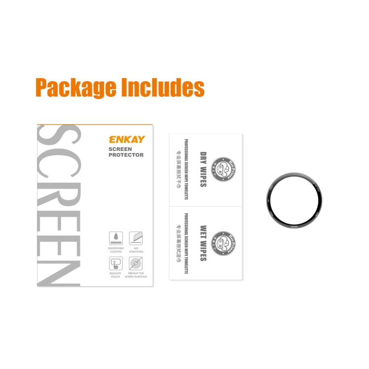 For Garmin Forerunner 255S ENKAY Hat-Prince 3D Full Coverage Soft PC Edge + PMMA HD Screen Protector Film, 1 PC, 2 PCS, 5 PCS, 10 PCS