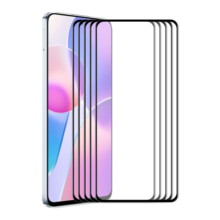 For Honor X30i ENKAY Hat-Prince 6D Full Glue Tempered Glass Full Film, For Honor X30i (1 PC), For Honor X30i (2 PCS), For Honor X30i (5 PCS)