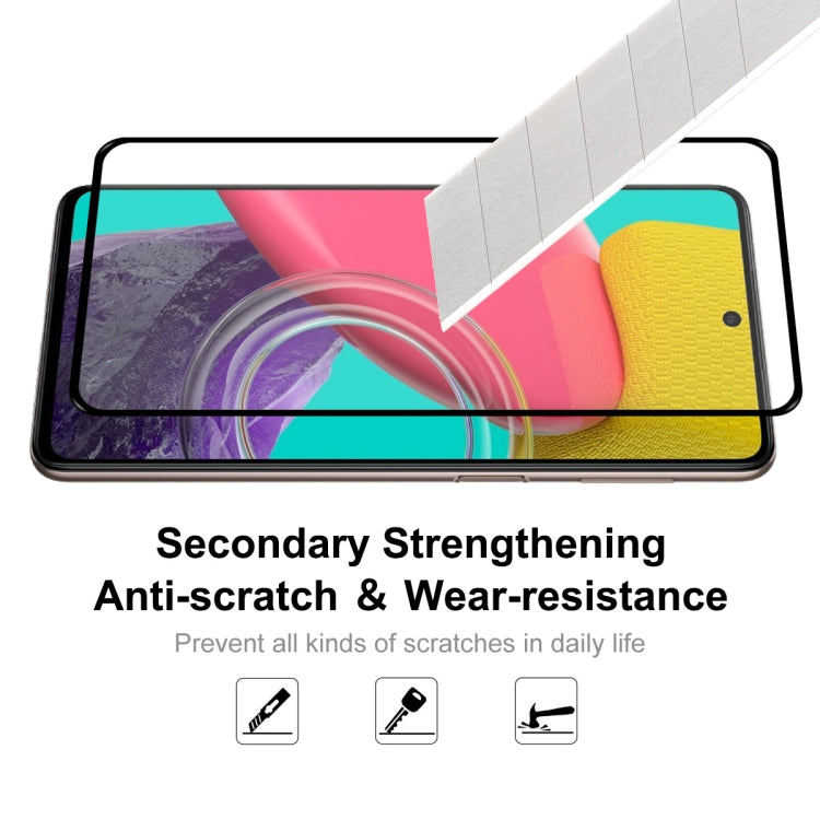 For Samsung Galaxy M53 4G ENKAY Hat-Prince Full Glue 0.26mm 9H 2.5D Tempered Glass Full Film, For Samsung Galaxy M53 4G (1 PC), For Samsung Galaxy M53 4G (2 PCS), For Samsung Galaxy M53 4G (5 PCS), For Samsung Galaxy M53 4G (10 PCS)