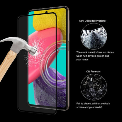 For Samsung Galaxy M53 4G ENKAY Hat-Prince Full Glue 0.26mm 9H 2.5D Tempered Glass Full Film, For Samsung Galaxy M53 4G (1 PC), For Samsung Galaxy M53 4G (2 PCS), For Samsung Galaxy M53 4G (5 PCS), For Samsung Galaxy M53 4G (10 PCS)