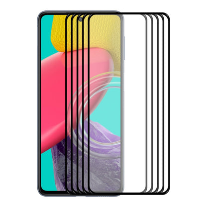 For Samsung Galaxy M53 4G ENKAY Hat-Prince Full Glue 0.26mm 9H 2.5D Tempered Glass Full Film, For Samsung Galaxy M53 4G (1 PC), For Samsung Galaxy M53 4G (2 PCS), For Samsung Galaxy M53 4G (5 PCS), For Samsung Galaxy M53 4G (10 PCS)