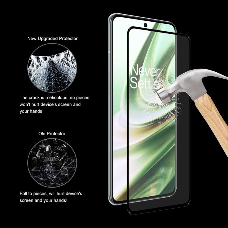 For OnePlus 10R ENKAY Hat-Prince Full Glue 0.26mm 9H 2.5D Tempered Glass Full  Film, For OnePlus 10R (1 PC), For OnePlus 10R (2 PCS), For OnePlus 10R (5 PCS), For OnePlus 10R (10 PCS)