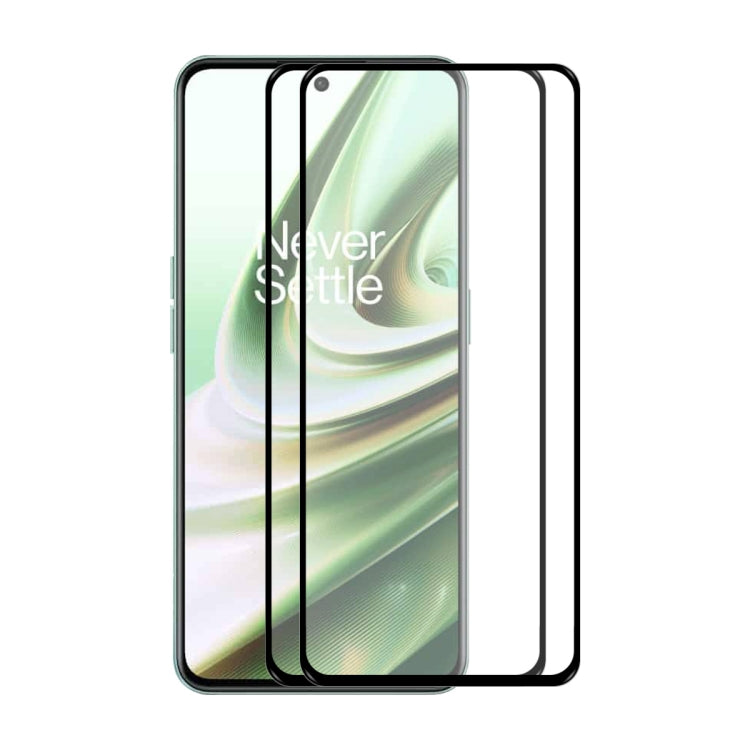 For OnePlus 10R ENKAY Hat-Prince Full Glue 0.26mm 9H 2.5D Tempered Glass Full  Film, For OnePlus 10R (1 PC), For OnePlus 10R (2 PCS), For OnePlus 10R (5 PCS), For OnePlus 10R (10 PCS)