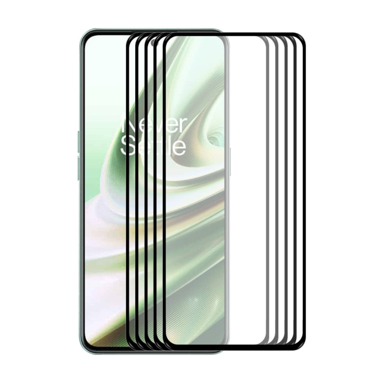 For OnePlus 10R ENKAY Hat-Prince Full Glue 0.26mm 9H 2.5D Tempered Glass Full  Film, For OnePlus 10R (1 PC), For OnePlus 10R (2 PCS), For OnePlus 10R (5 PCS), For OnePlus 10R (10 PCS)