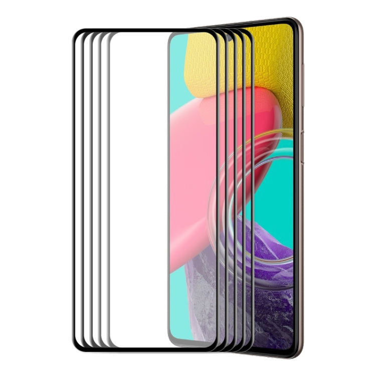 For Samsung Galaxy M53 4G ENKAY Hat-Prince 6D Full Glue Tempered Glass Full Film, For Samsung Galaxy M53 4G(1 PC), For Samsung Galaxy M53 4G(2 PCS), For Samsung Galaxy M53 4G(5 PCS)