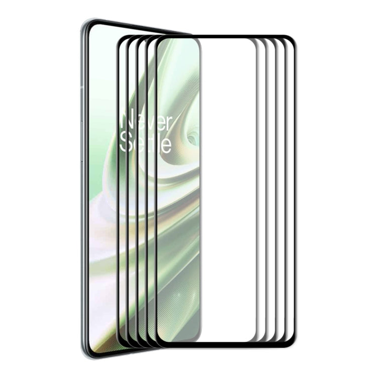 For OnePlus 10R ENKAY Hat-Prince 6D Full Glue Tempered Glass Full Film, For OnePlus 10R (1 PC), For OnePlus 10R (2 PCS), For OnePlus 10R (5 PCS)