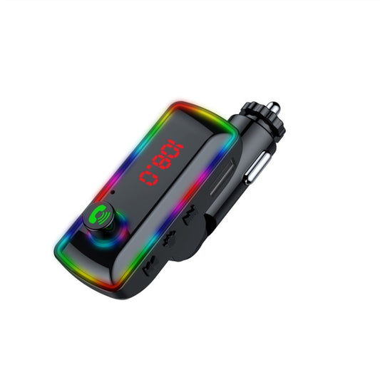 Chargeur de voiture universel double USB F12 avec émetteur FM et lecteur MP3 de voiture Bluetooth, F12