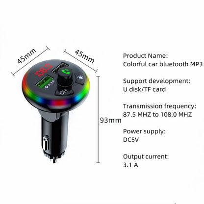 Chargeur de voiture USB à charge rapide F14, mini chargeur de téléphone portable USB double port 3.0, F14
