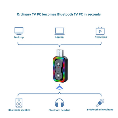 Q1 USB Bluetooth 5.3 Audio Receiver Transmitter Bluetooth Adapter, Q1