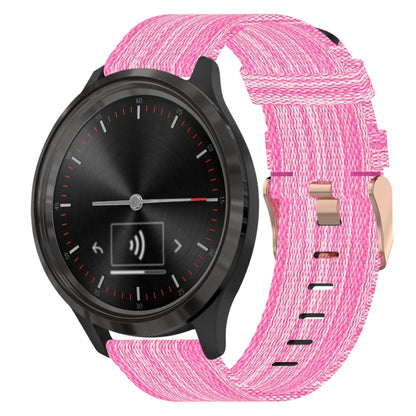 18mm Nylon Woven Watch Band, For Garmin Forerunner 255S, For Garmin Venu 2S, For Garmin Vivomove 3S, For Garmin Vivoactive 4S