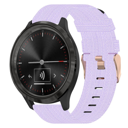 18mm Nylon Woven Watch Band, For Garmin Forerunner 255S, For Garmin Venu 2S, For Garmin Vivomove 3S, For Garmin Vivoactive 4S