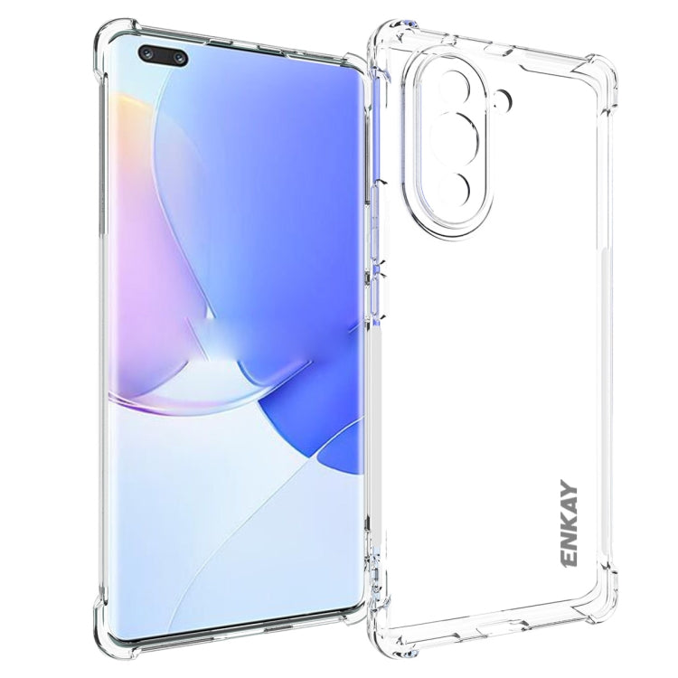 ENKAY Transparent TPU Shockproof Phone Case, For Huawei Mate 50 Pro 4G, For Huawei Mate 50, For Huawei Nova 10 4G, For Huawei Nova 10 Pro 4G