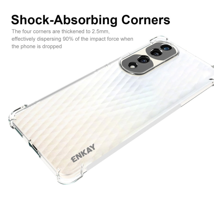 ENKAY Transparent TPU Shockproof Phone Case, For Honor 70 Pro / 70 Pro+, For Honor 70, For Honor X8, For Honor X9 4G / 5G