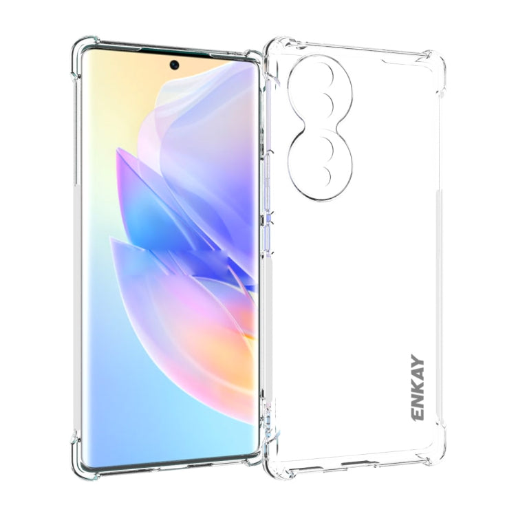 ENKAY Transparent TPU Shockproof Phone Case, For Honor 70 Pro / 70 Pro+, For Honor 70, For Honor X8, For Honor X9 4G / 5G