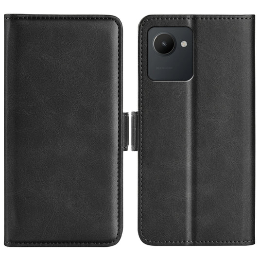 For OPPO Realme C30 4G Dual-side Magnetic Buckle Horizontal Flip Leather Phone Case, For OPPO Realme C30 4G
