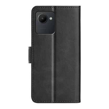 For OPPO Realme C30 4G Dual-side Magnetic Buckle Horizontal Flip Leather Phone Case, For OPPO Realme C30 4G