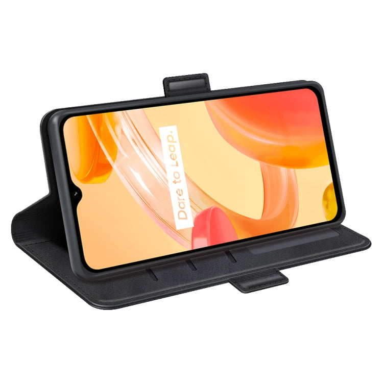 For OPPO Realme C30 4G Dual-side Magnetic Buckle Horizontal Flip Leather Phone Case, For OPPO Realme C30 4G