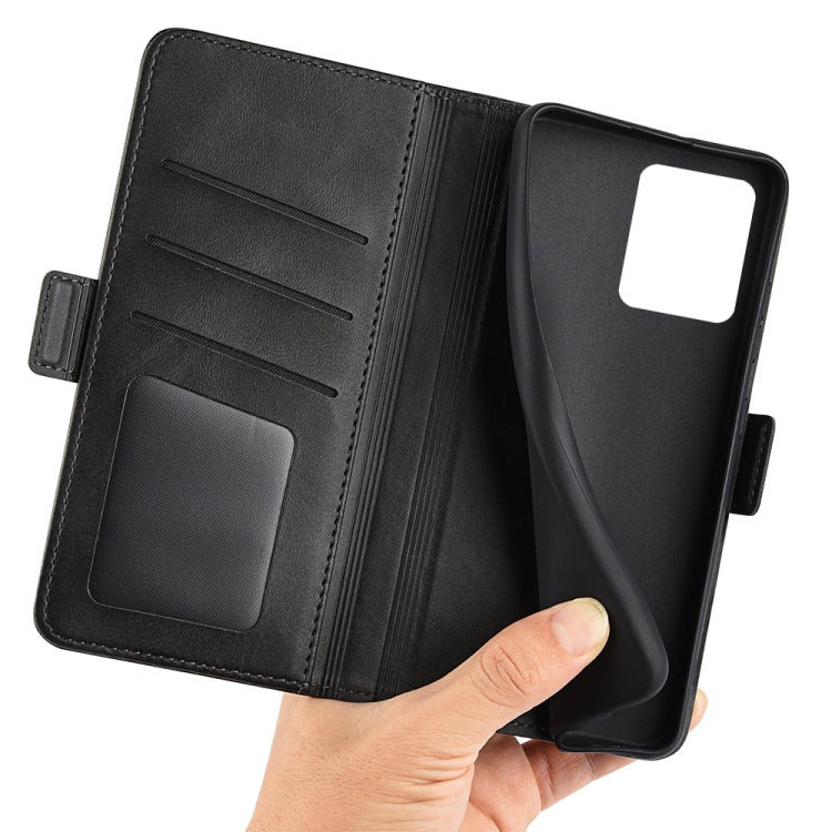 For OPPO Realme C30 4G Dual-side Magnetic Buckle Horizontal Flip Leather Phone Case, For OPPO Realme C30 4G